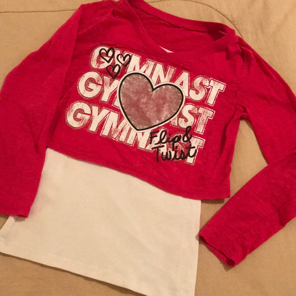 Girls Justice Gymnast/Flip & Twist Graphic Tee